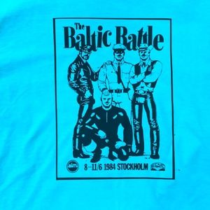Baltic Battle 1984 Gay Levi/Leather Gathering in Stockholm Advertisement on T